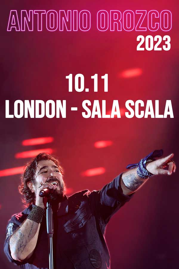 Fotografía promocional de Concierto de ANTONIO OROZCO en LONDRES