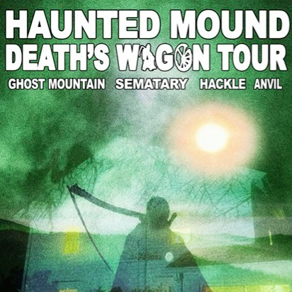 Promofoto von Concierto de Anvil + Sematary + Ghost Mountain en Londres.