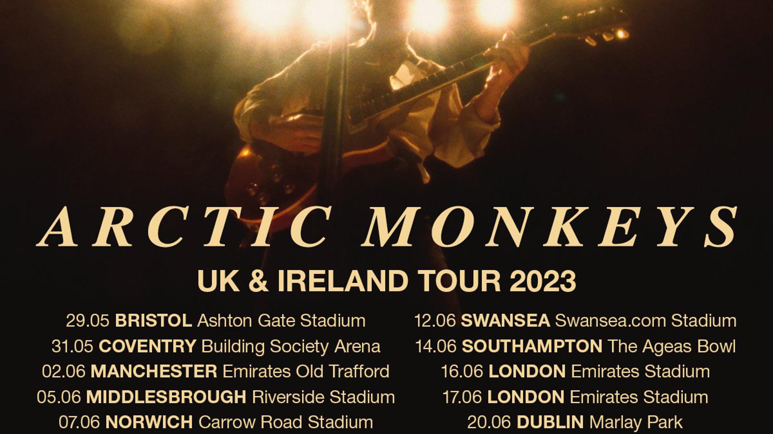 arctic monkeys tour 2024 uk tickets price