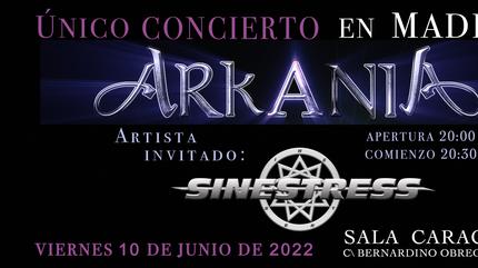 Concierto de Arkania y Sinestress en Madrid