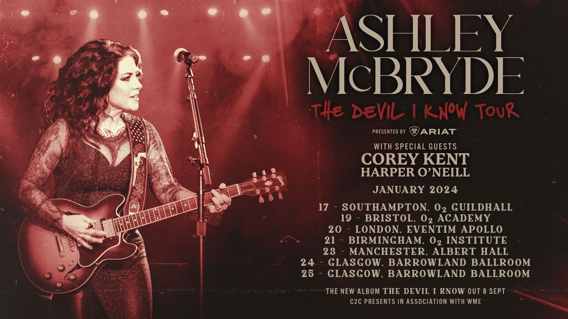 Fotografía promocional de Concierto de Ashley McBryde en Manchester