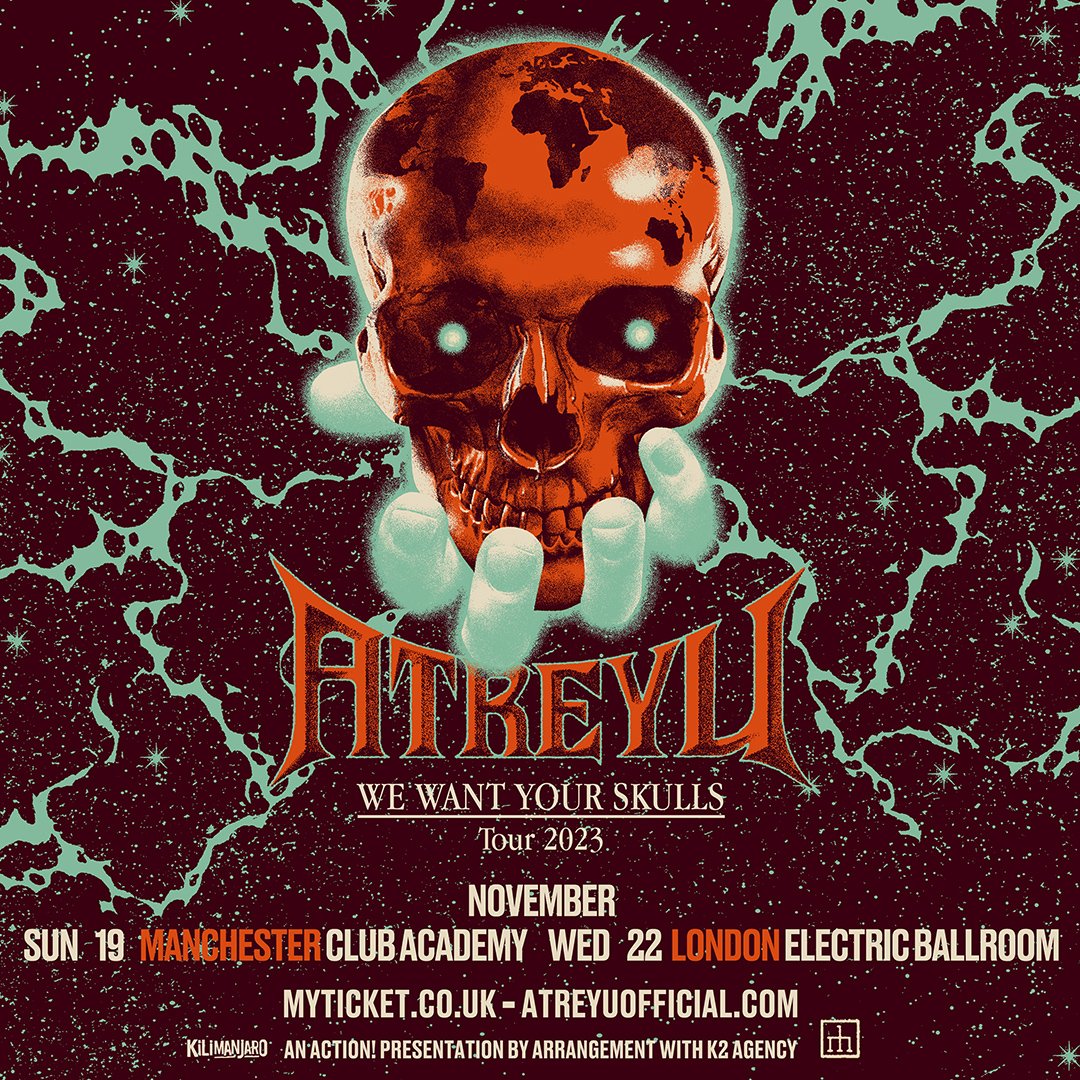 Promofoto von Concierto de Atreyu en Belfast.