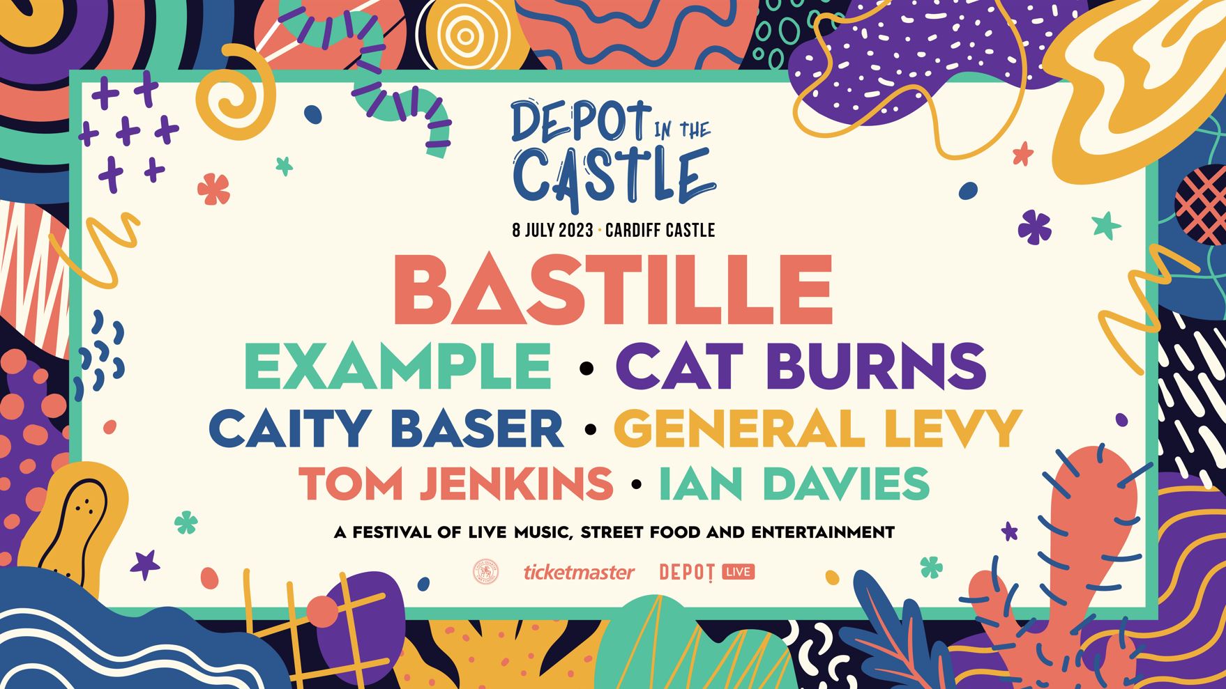 Promotional photograph of Concierto de Bastille en Cardiff | Depot in the Castle 2023.