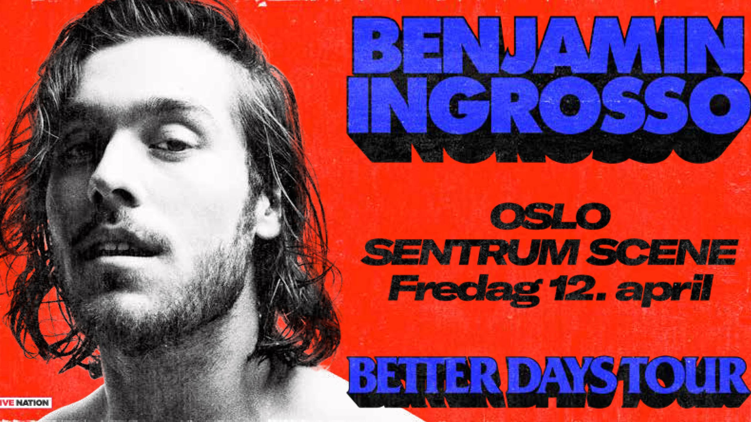 Tickets for Benjamin Ingrosso in Oslo | Wegow