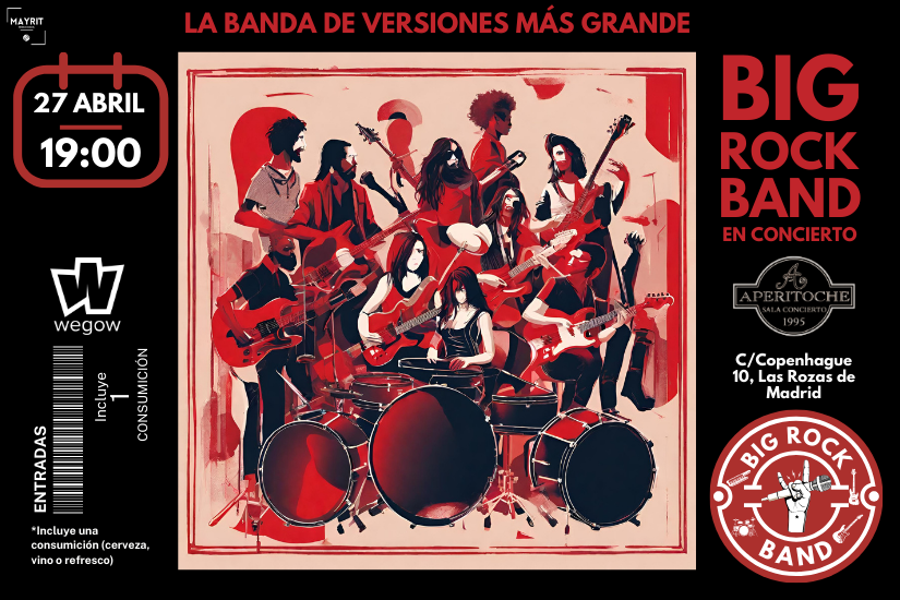 Fotografía promocional de CONCIERTO DE “BIG ROCK BAND” EN MADRID