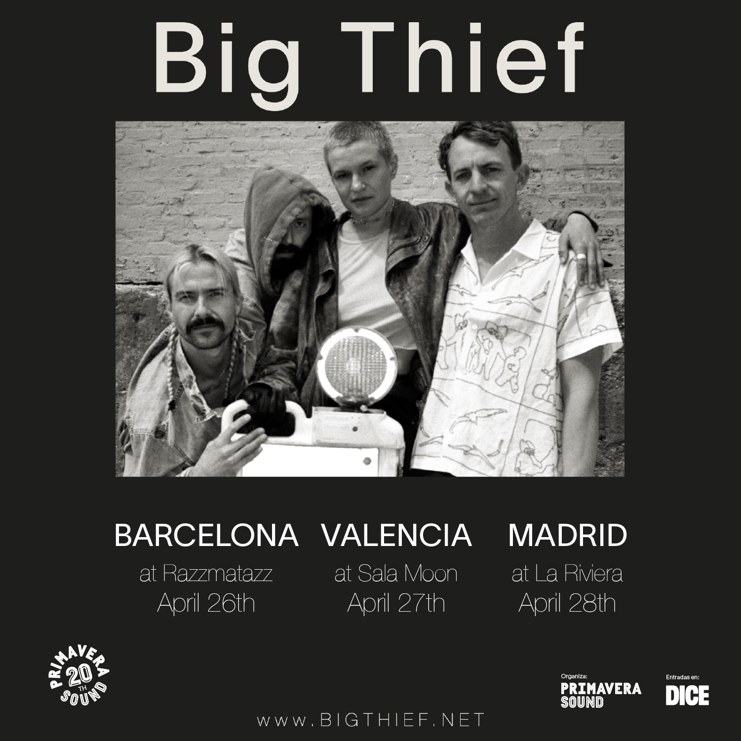 Promotional photograph of Concierto de Big Thief en Barcelona.