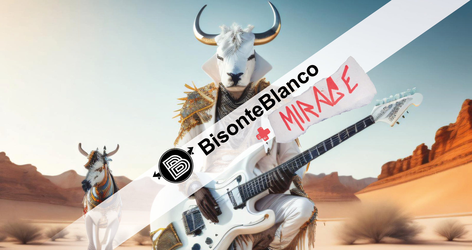 Fotografía promocional de Concierto de Bisonte Blanco + Mirage