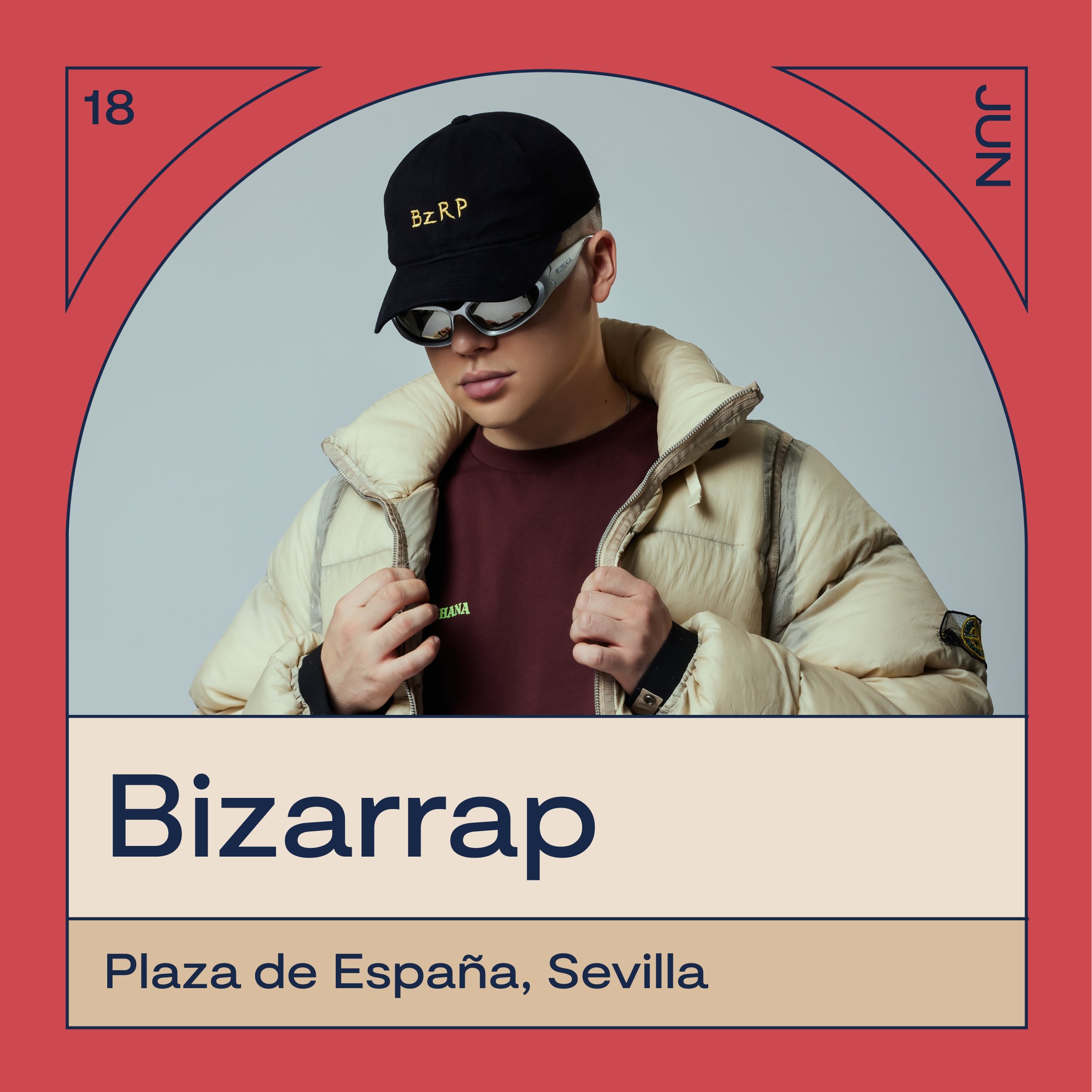Fotografía promocional de Concierto de Bizarrap en Sevilla | Icónica Sevilla Fest 2023