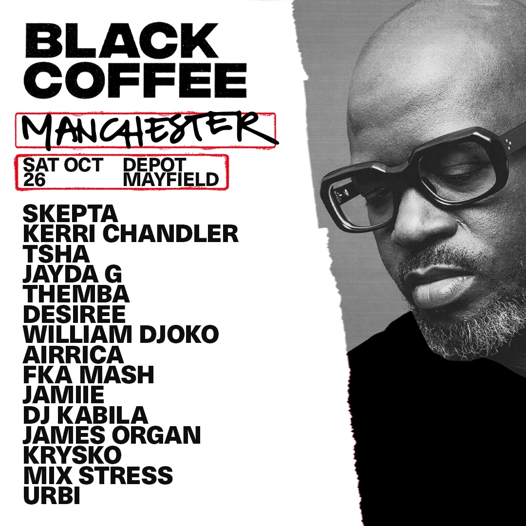 Promotional photograph of Concierto de Black Coffee en Manchester.