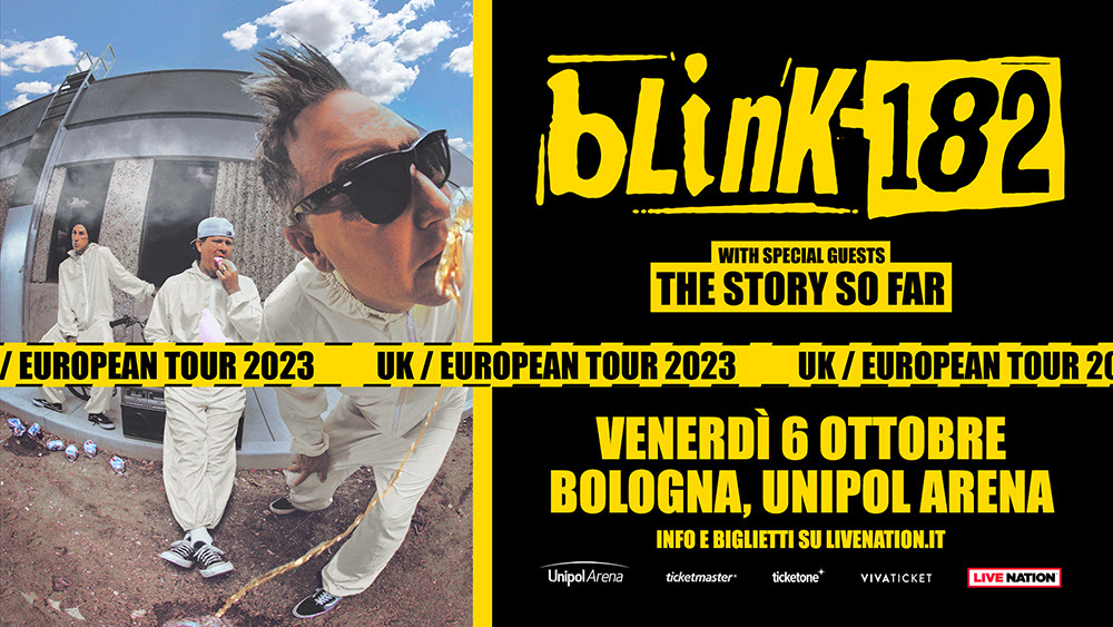 Fotografía promocional de Concierto de Blink-182 en Casalecchio di Reno | World Tour 2023