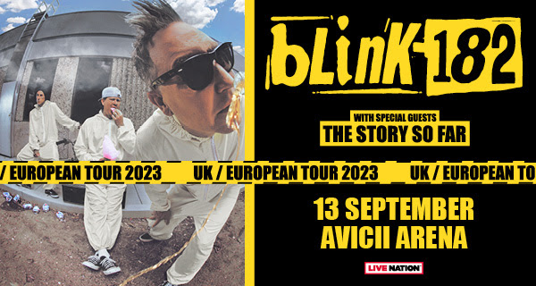 Fotografía promocional de Concierto de Blink-182 en Johanneshov | World Tour 2023