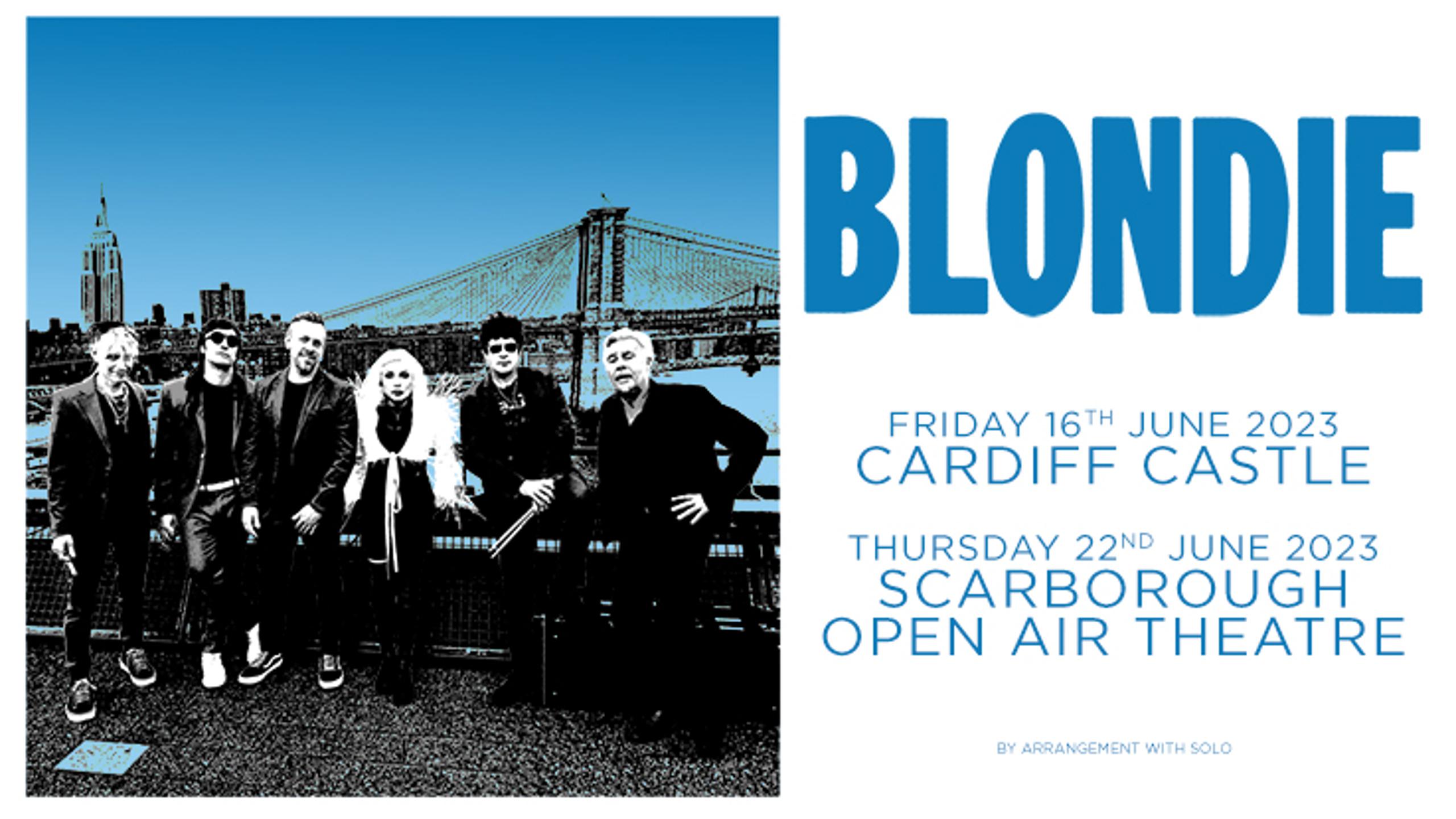 Blondie concert tickets for Scarborough Open Air Theatre, Scarborough