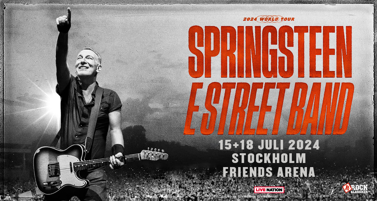 Fotografia promozionale di Concierto de Bruce Springsteen + The E Street Band en Estocolmo.