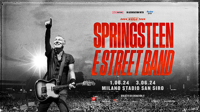 Photographie promotionnelle de Concierto de Bruce Springsteen + The E Street Band en Milan.