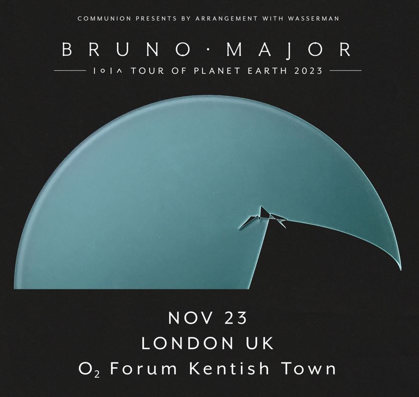 Fotografia promocional de Concierto de Bruno Major en Londres.