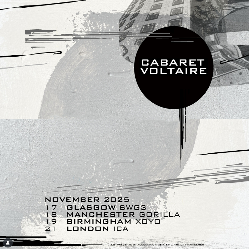 Promotional photograph of Concierto de Cabaret Voltaire en Birmingham.