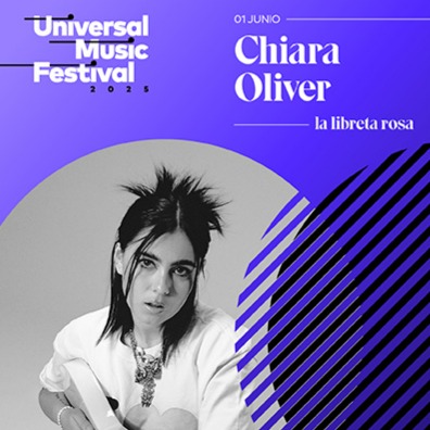 Fotografía promocional de Concierto de Chiara Oliver en Madrid |Universal Music Festival 2025