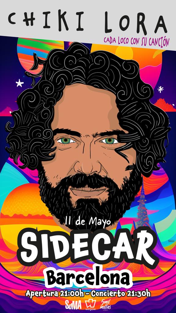Fotografía promocional de Concierto de Chiki Lora Barcelona
