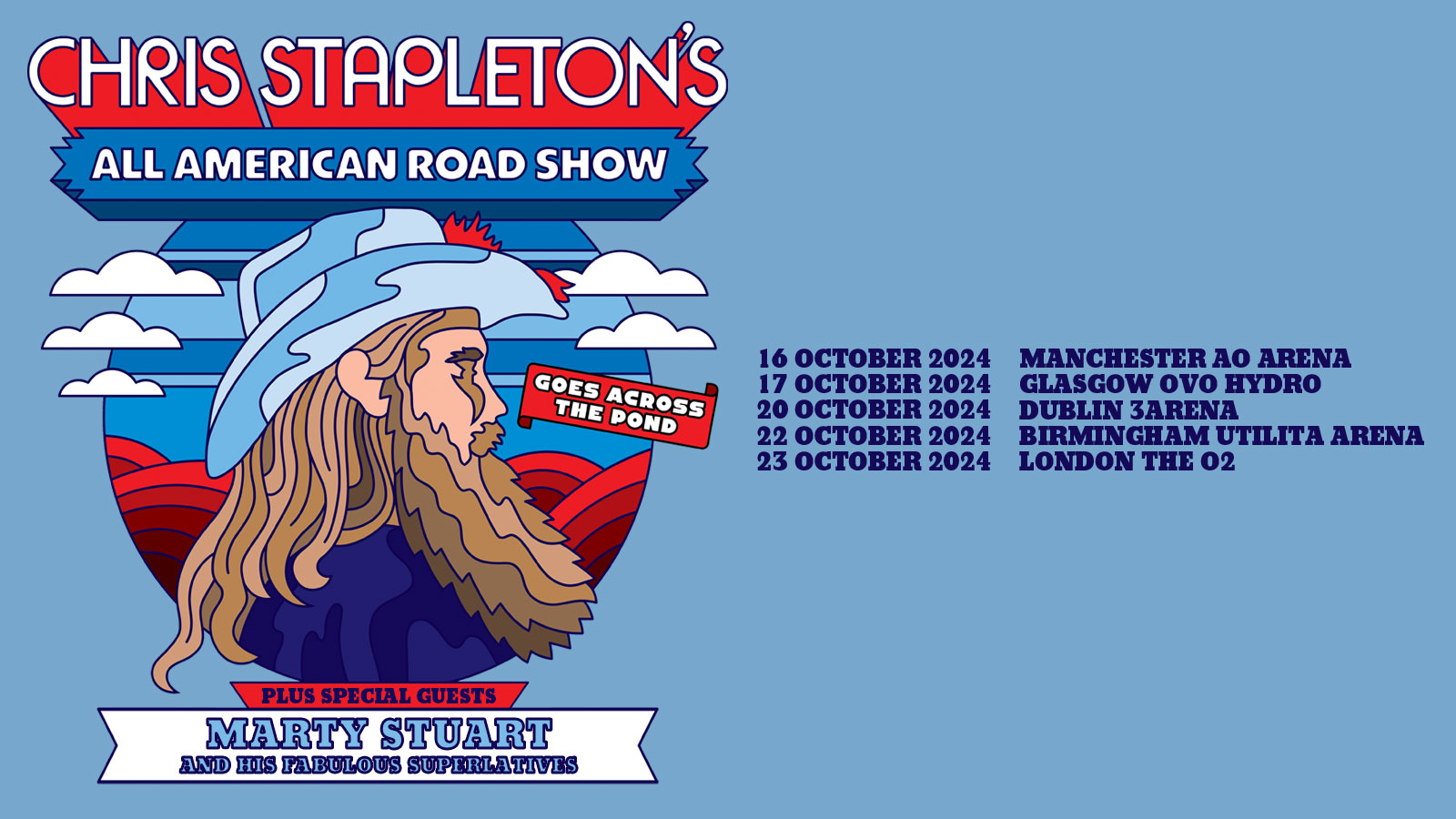 Promotional photograph of Concierto de Chris Stapleton en Birmingham.