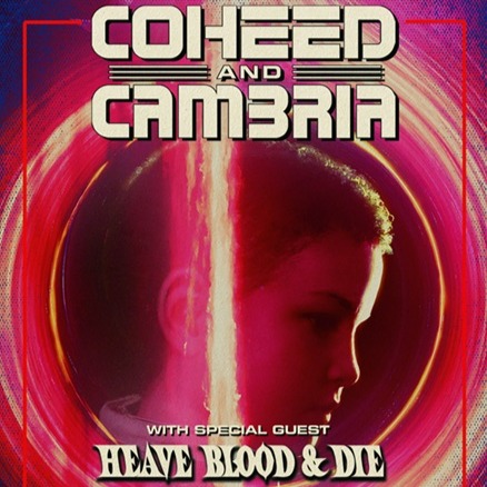 Promofoto von Concierto de Coheed and Cambria + heave blood & die en Haarlem.