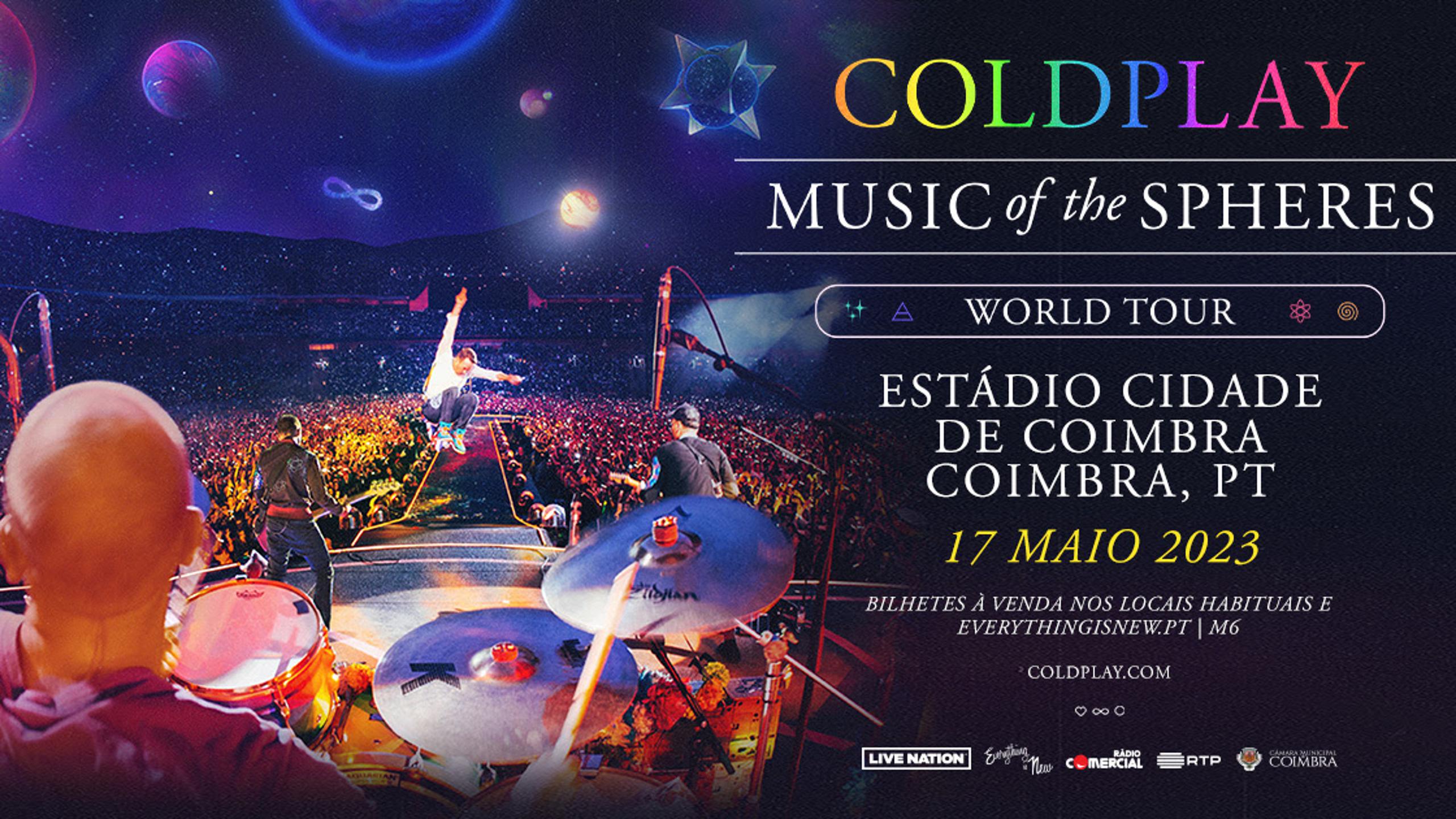 Coldplay concert tickets for Estádio Cidade de Coimbra, Coimbra