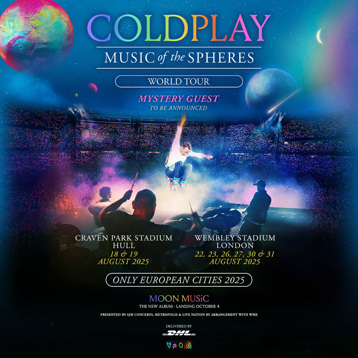 Promofoto von Concierto de Coldplay en Londres.