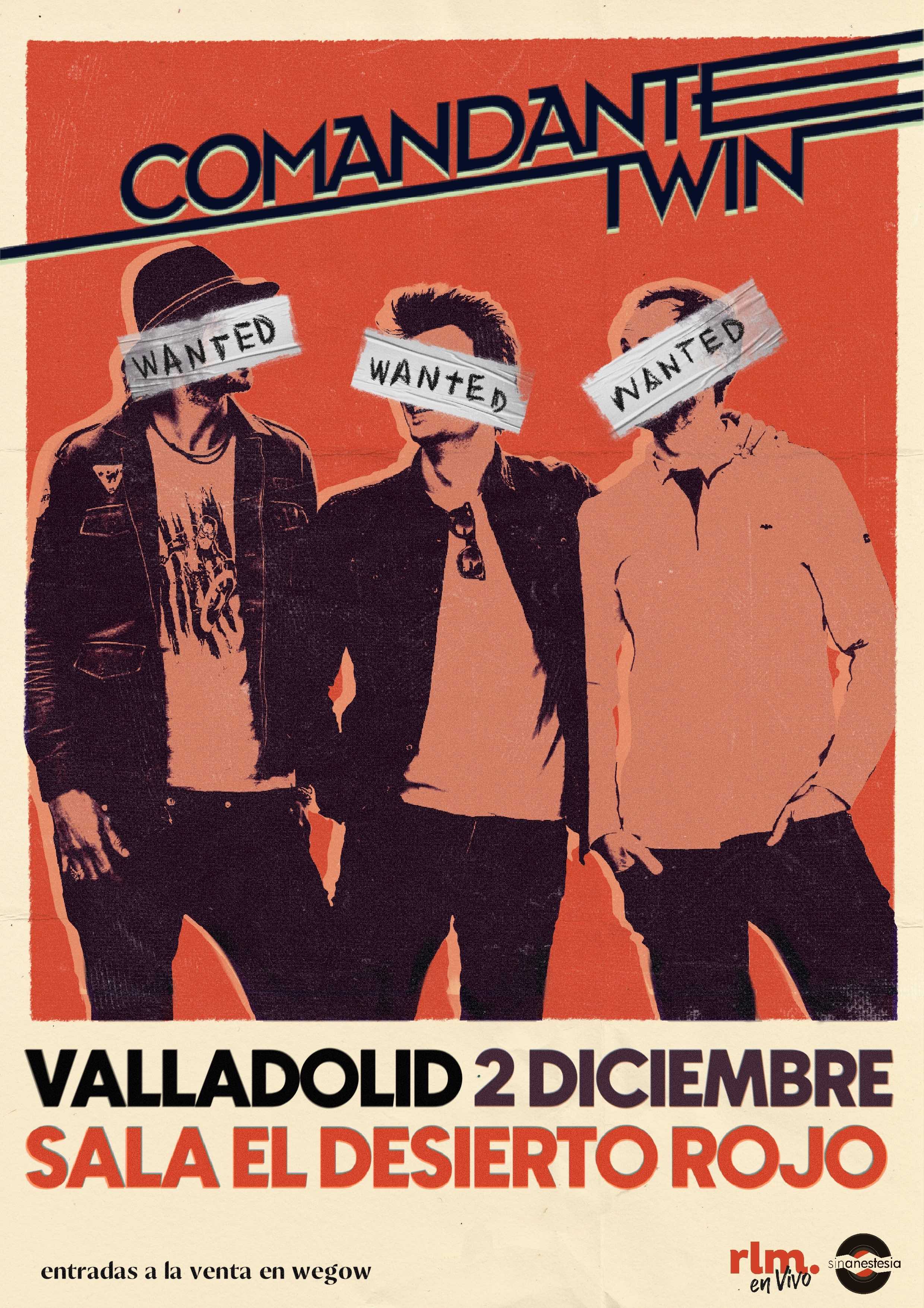 Fotografía promocional de Concierto de Comandante Twin en Valladolid