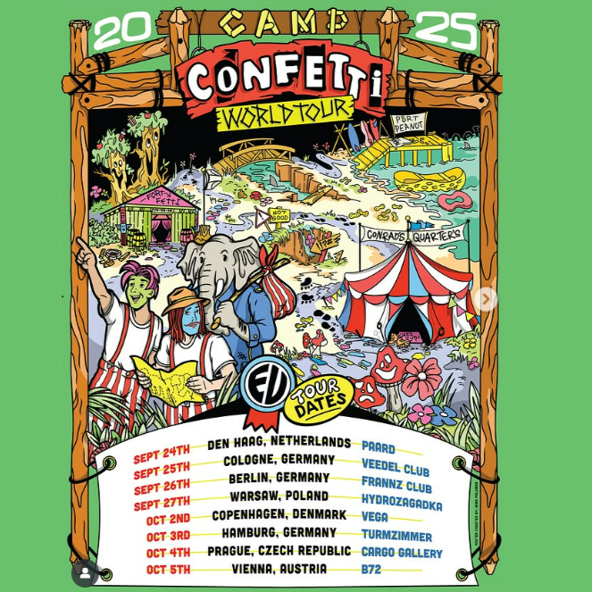 Promofoto von Concierto de Confetti en Berlín.