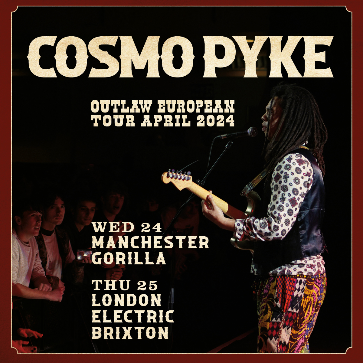 Promotional photograph of Concierto de Cosmo Pyke en Manchester.