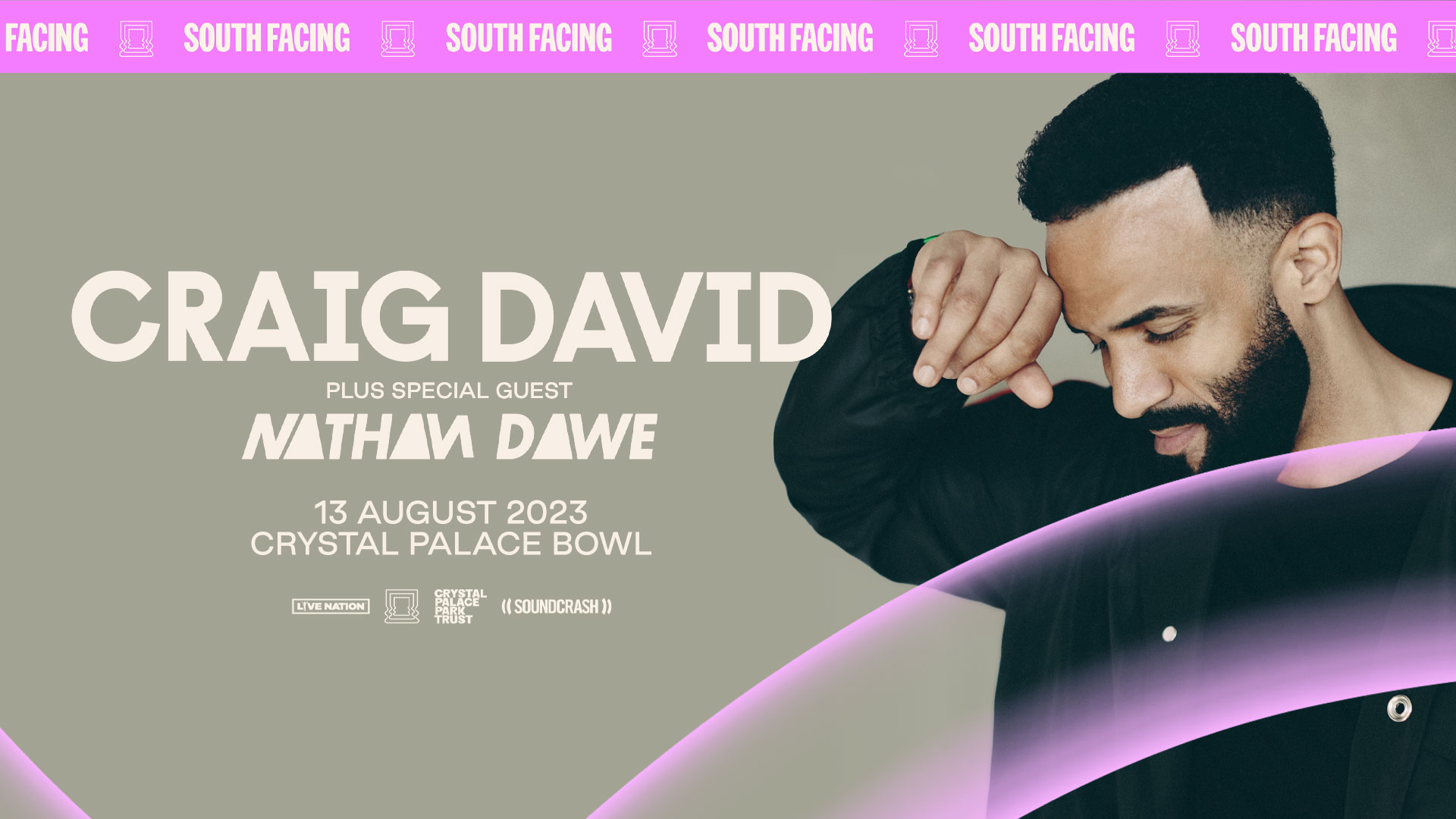 Fotografía promocional de Concierto de Craig David en Londres | South Facing Festival 2023