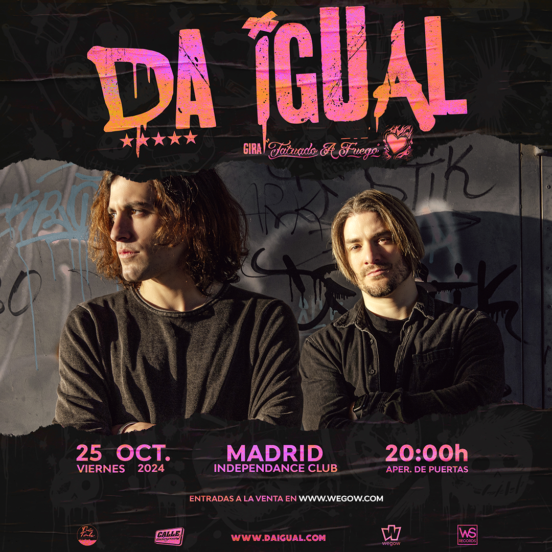 Fotografía promocional de Concierto de Da Igual en Madrid