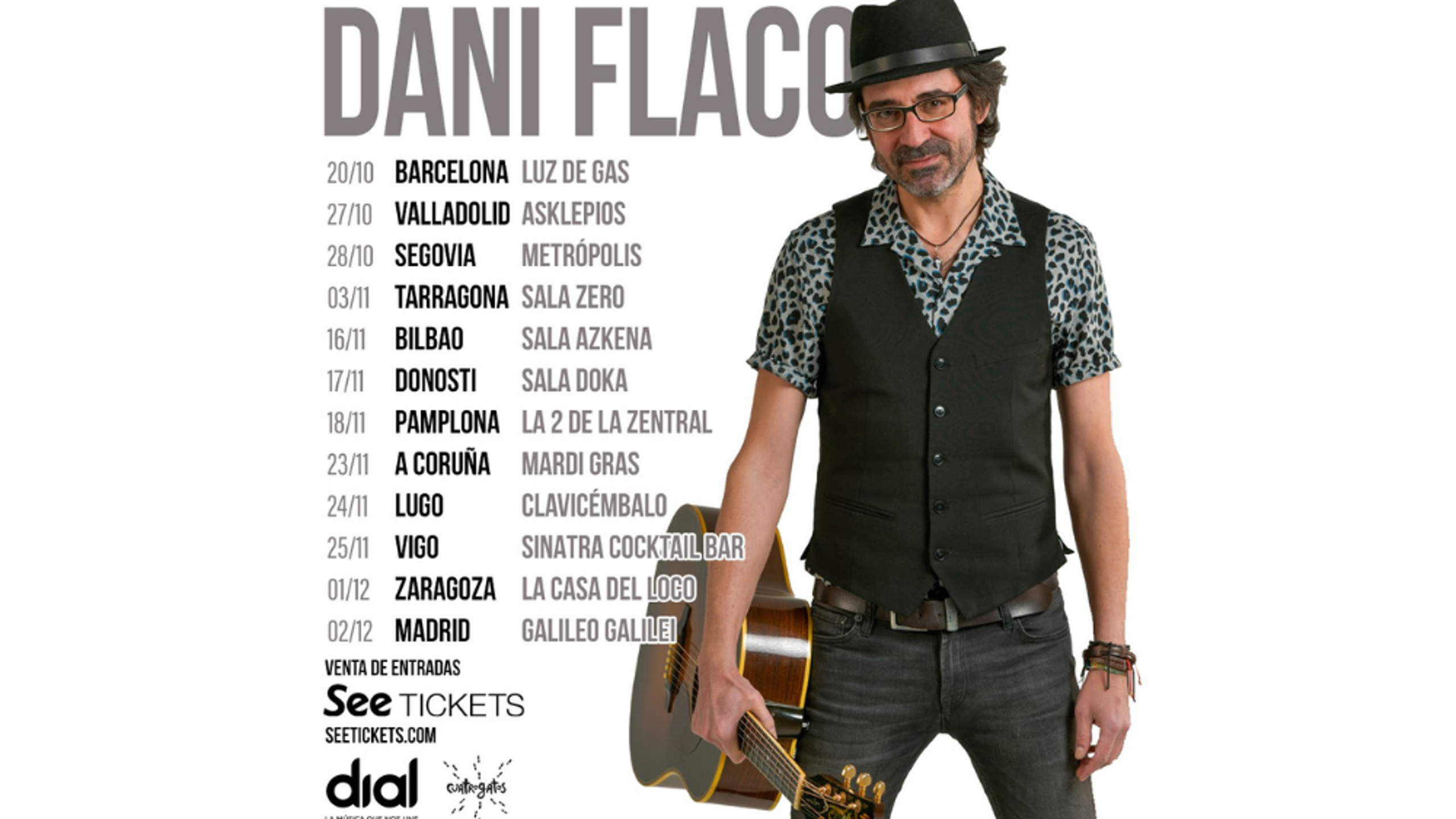 Fotografía promocional de Concierto de Dani Flaco en Lugo