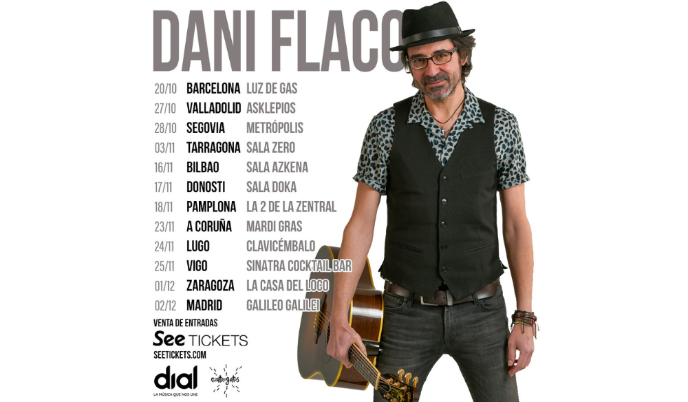 Fotografía promocional de Concierto de Dani Flaco en Vigo