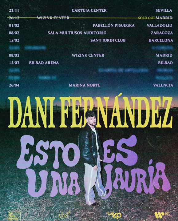 Fotografía promocional de Concierto de Dani Fernández en Valencia