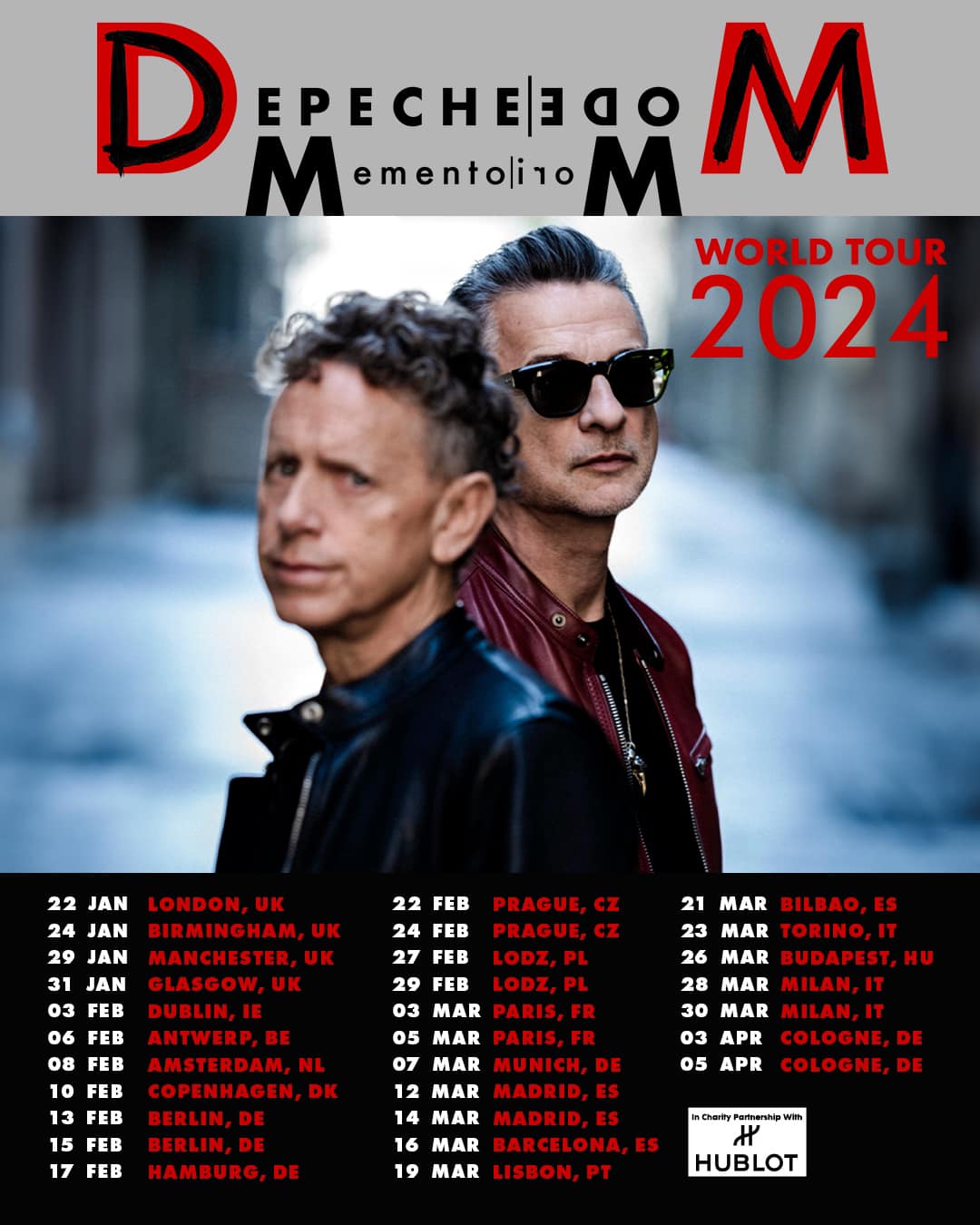 Promotional photograph of Concierto de Depeche Mode en Amsterdam.