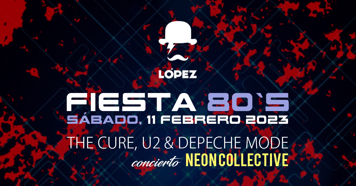 Promotional photograph of Concierto de Depeche Mode, U2 & The Cure by Neon Collective en Zaragoza.