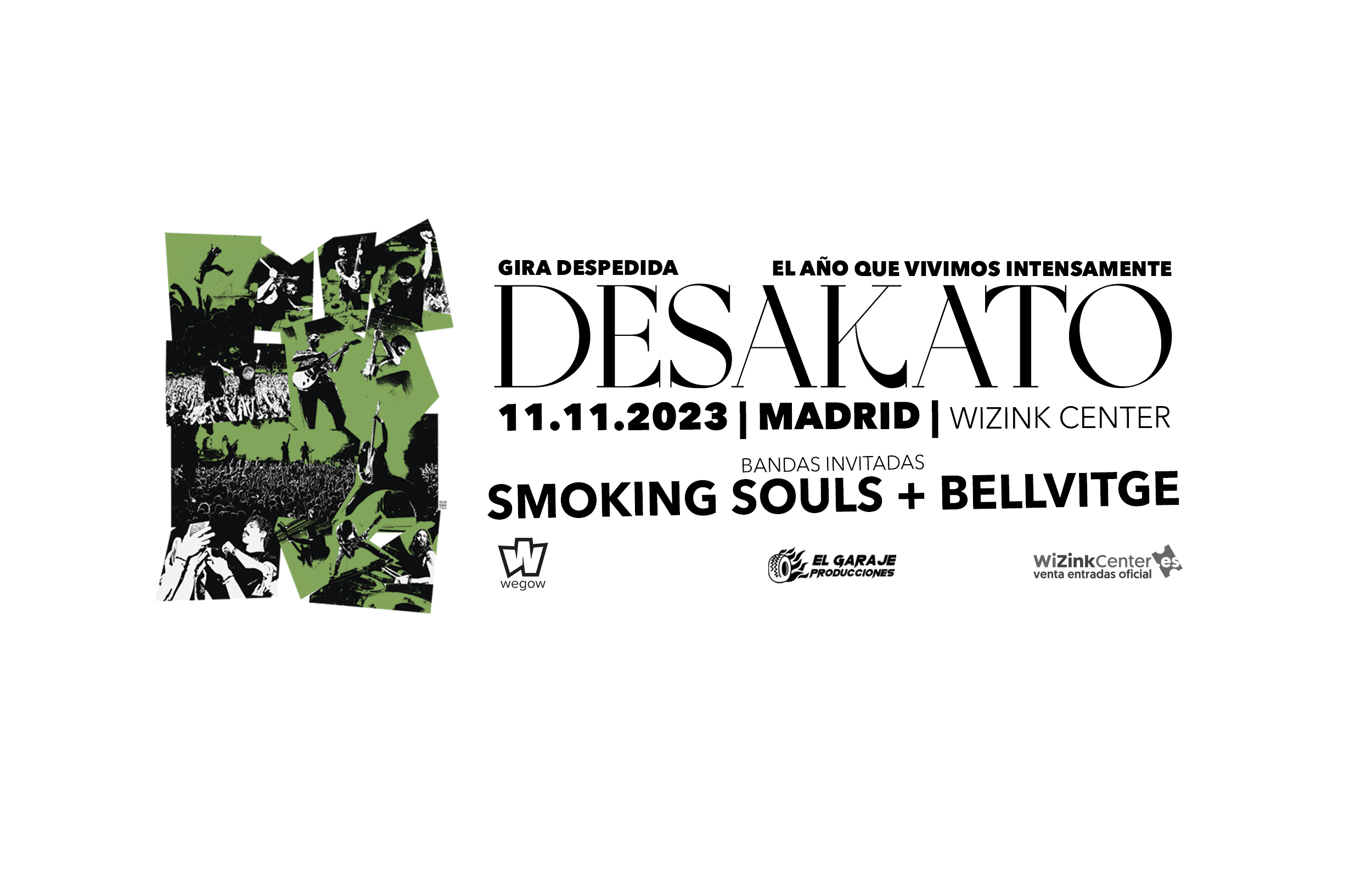 Fotografía promocional de Concierto de Desakato en Madrid