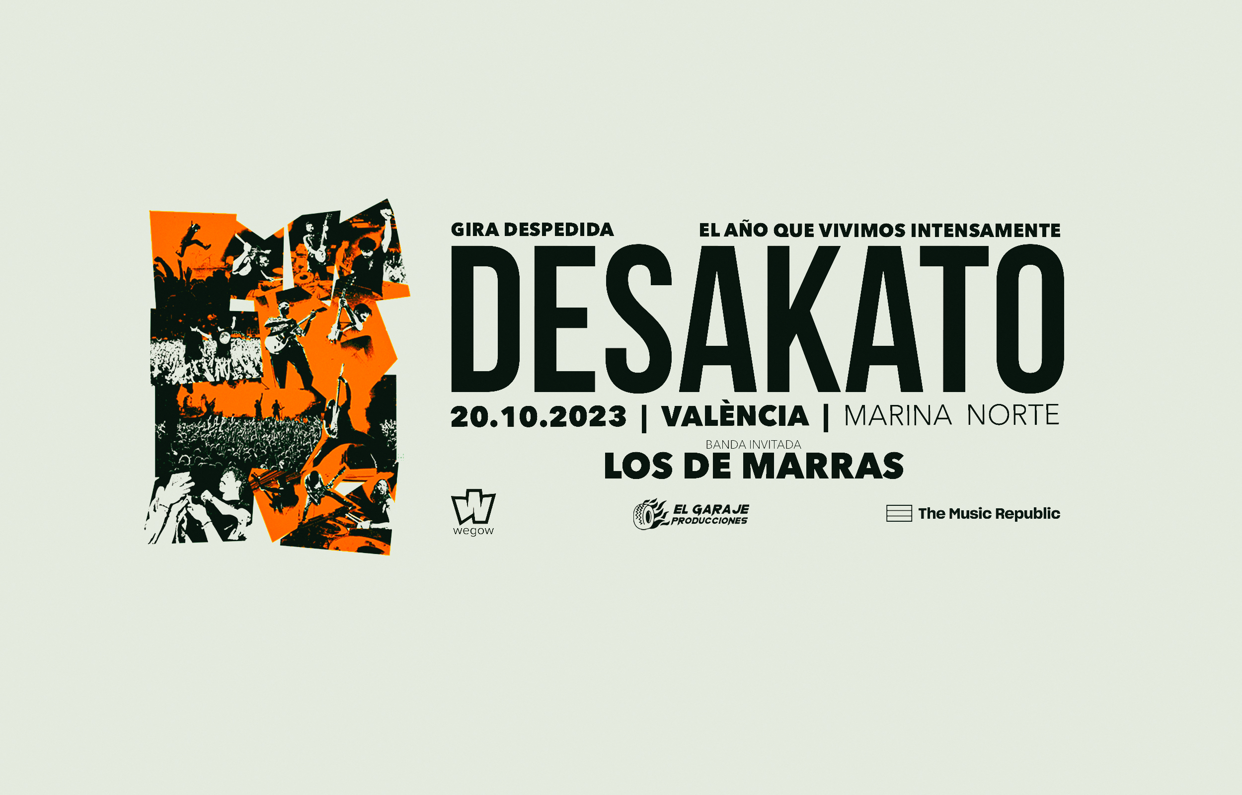 Fotografía promocional de Concierto de Desakato en Valencia