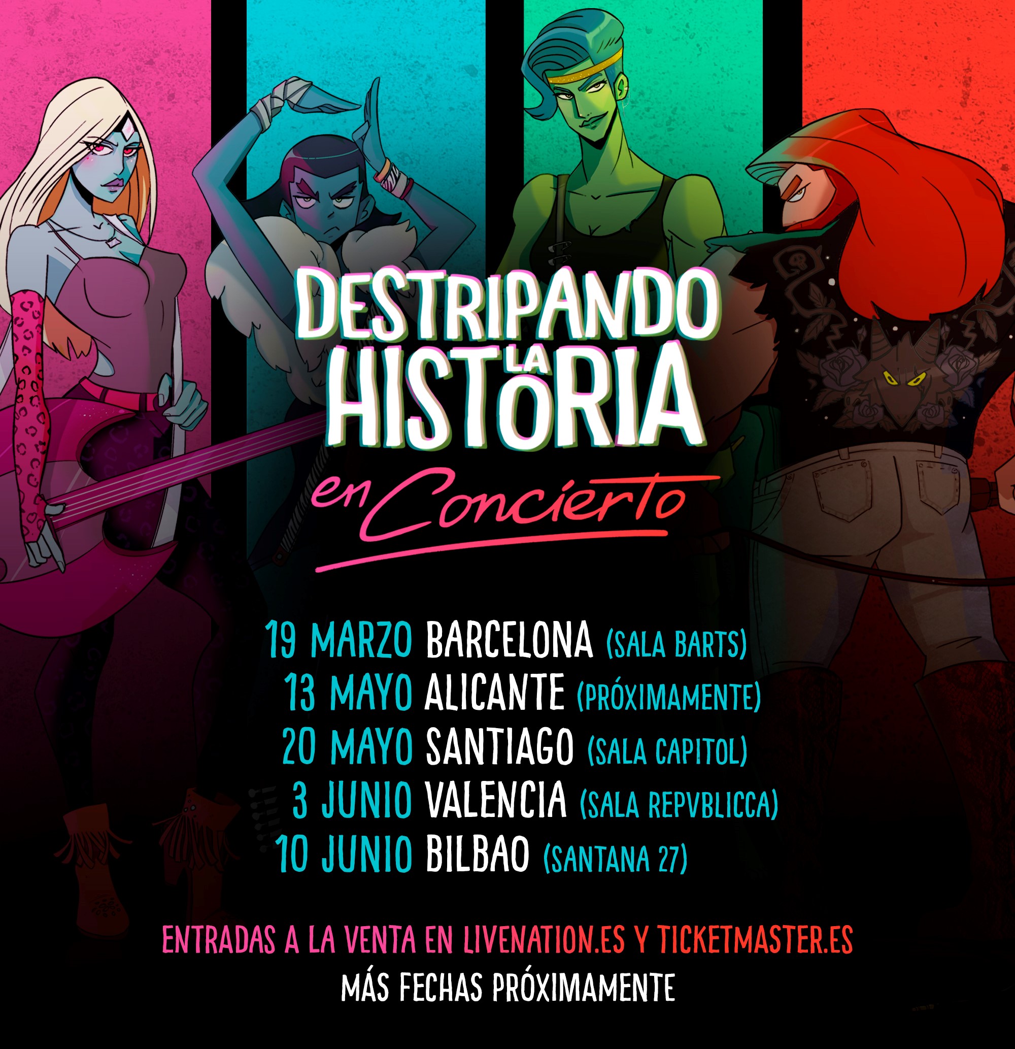 Fotografía promocional de Concierto de Destripando la Historia en Barcelona