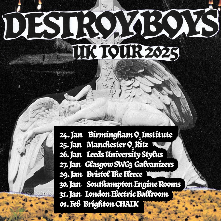 Fotografía promocional de Concierto de Destroy Boys en Leeds