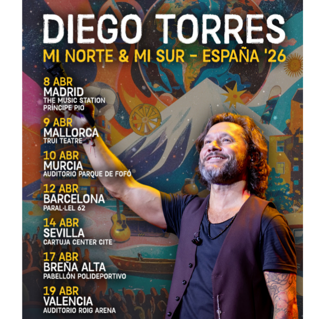Fotografía promocional de Concierto de Diego Torres en Madrid