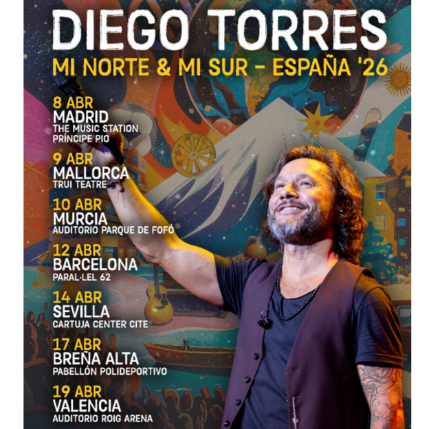 Fotografía promocional de Concierto de Diego Torres en Sevilla