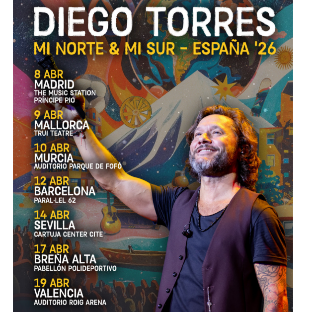 Fotografía promocional de Concierto de Diego Torres en Valencia