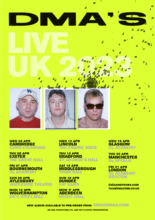 Promotional photograph of Concierto de DMA's en Londres.