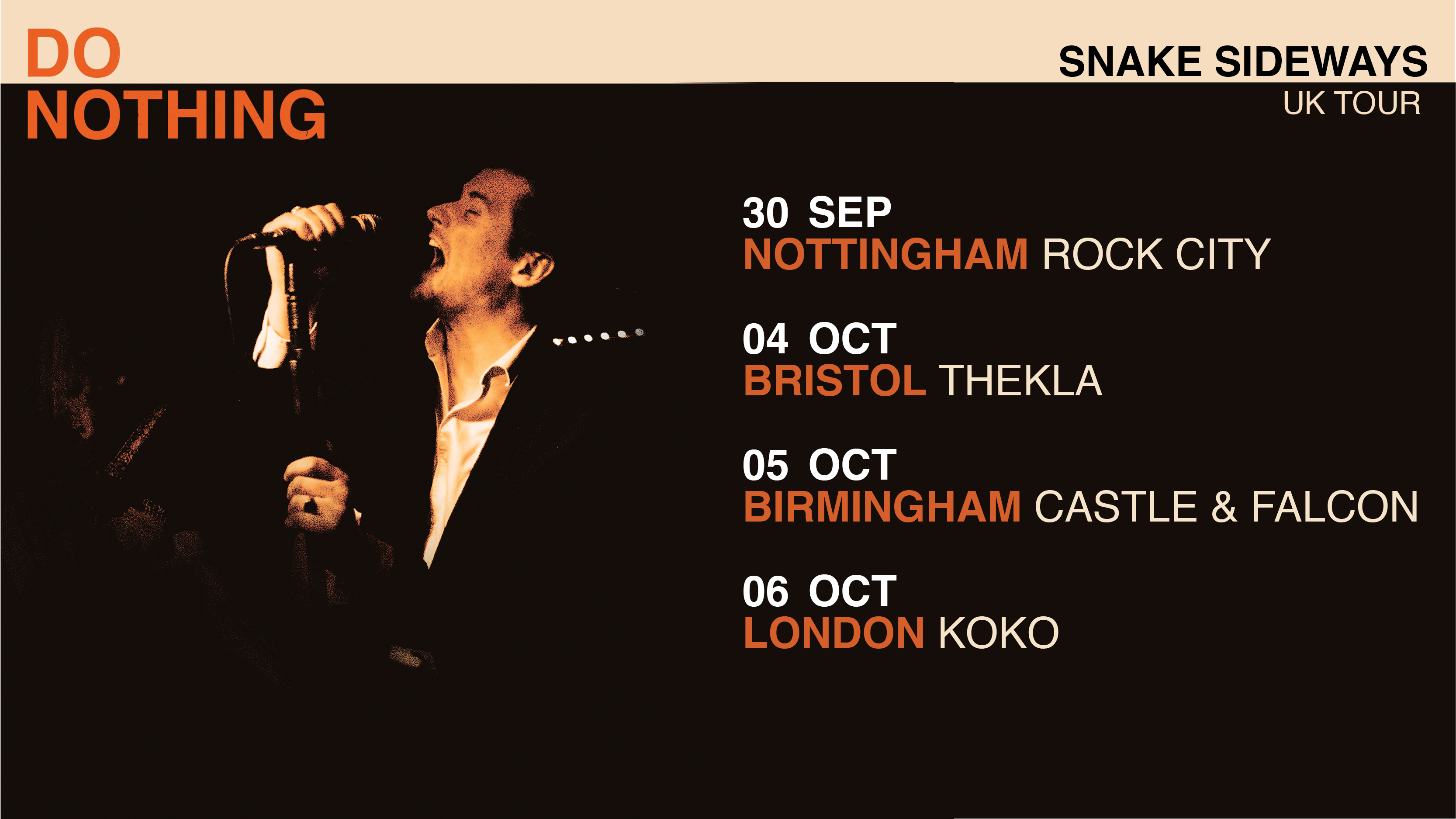 Promotional photograph of Concierto de Do Nothing en Cardiff.