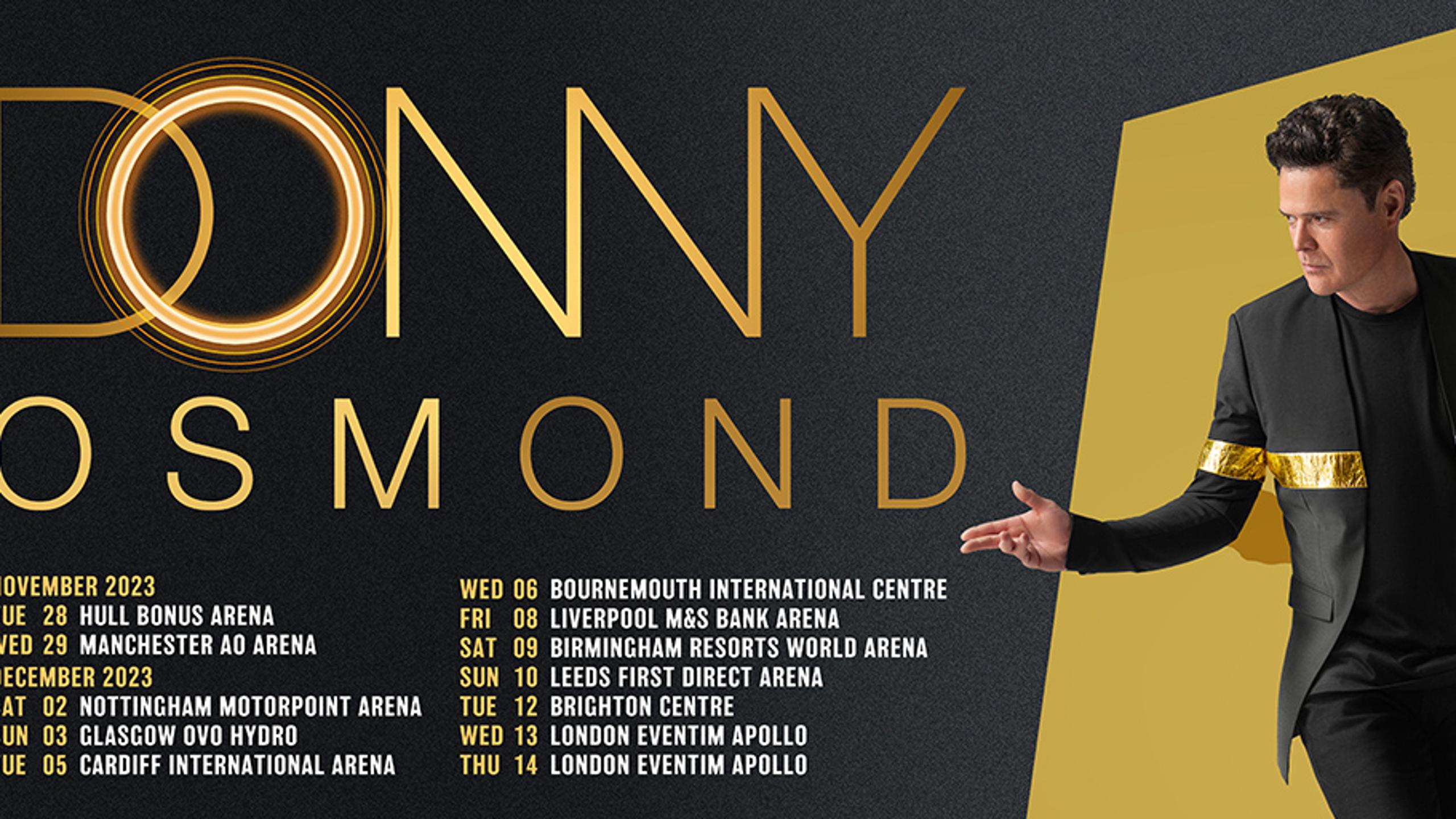 Entradas para Donny Osmond en Glasgow Wegow