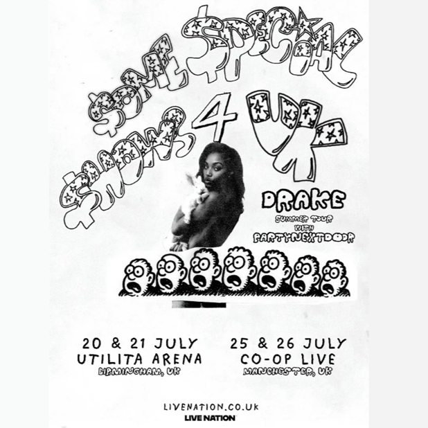 Fotografía promocional de Concierto de Drake + PartyNextDoor en Manchester
