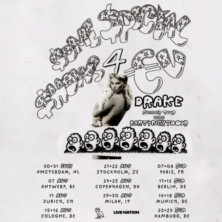 Fotografía promocional de Concierto de Drake + PartyNextDoor en Milan