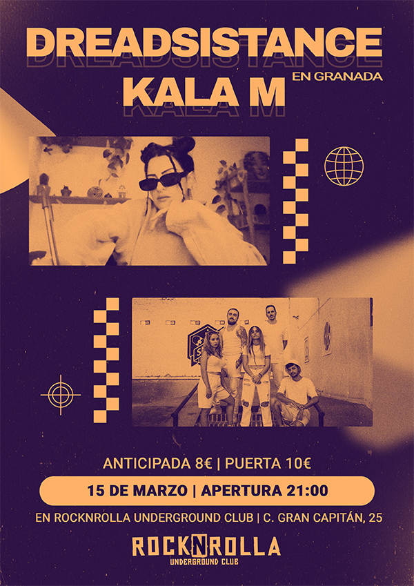 Fotografía promocional de Concierto de Dreadsistance y Kala M en RocknRolla Club (Granada)