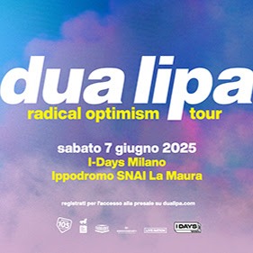Promofoto von Concierto de Dua Lipa en Milan.